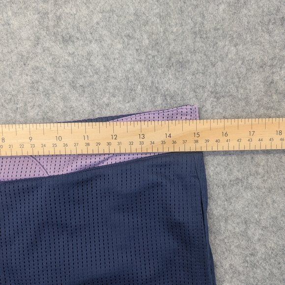 Nike vintage capri 3/4 Mesh, Gym, Yoga, Athletic, Sports Pants - Navy/Purple XL - Picture 5 of 9